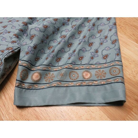 Mens Colowear Train Ticket Short Sleeve Button Front Paisley Shirt Size XL India - Picture 8 of 12